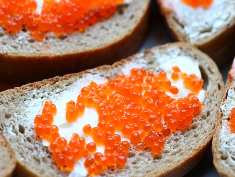 Enjoy this 12 pack of Alaskan Salmon Caviar for $199.95 with free shipping.