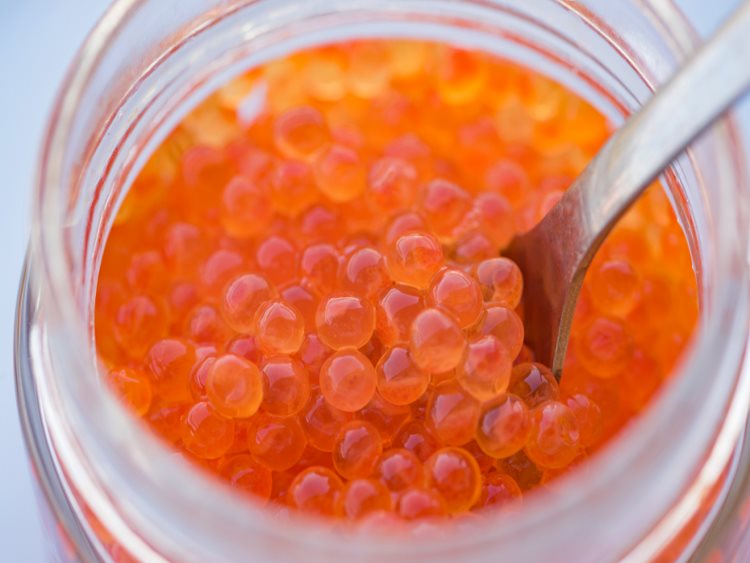 Alaskan Salmon Roe Caviar in 2 oz. Jars