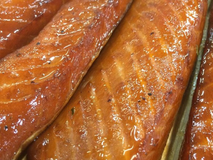 Our Honey Smoked Sockeye Salmon Bellies are all natural and gluten free.